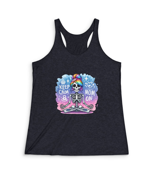 Keep Calm Women's Tri-Blend Racerback Tank
