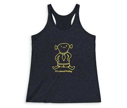 Its's Casual Friday Women's Tri-Blend Racerback Tank