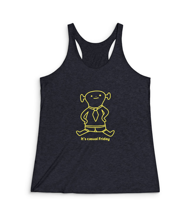 Its's Casual Friday Women's Tri-Blend Racerback Tank
