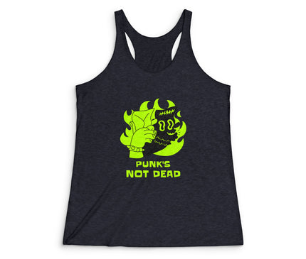 Punk's Not Dead Women's Tri-Blend Racerback Tank