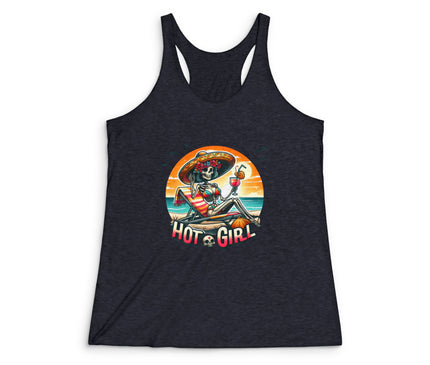 Hot Girl Women's Tri-Blend Racerback Tank
