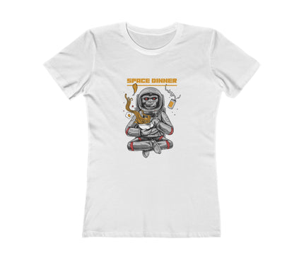 Space Dinner Women's Boyfriend Tee