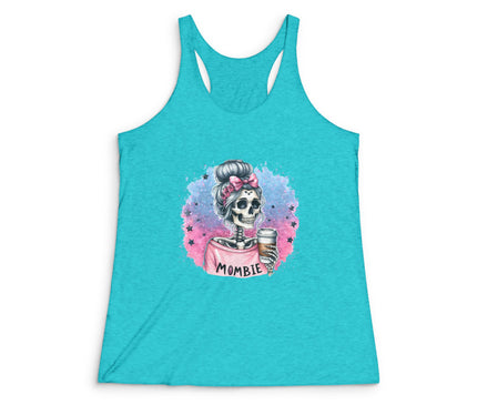 Mombie Women's Tri-Blend Racerback Tank