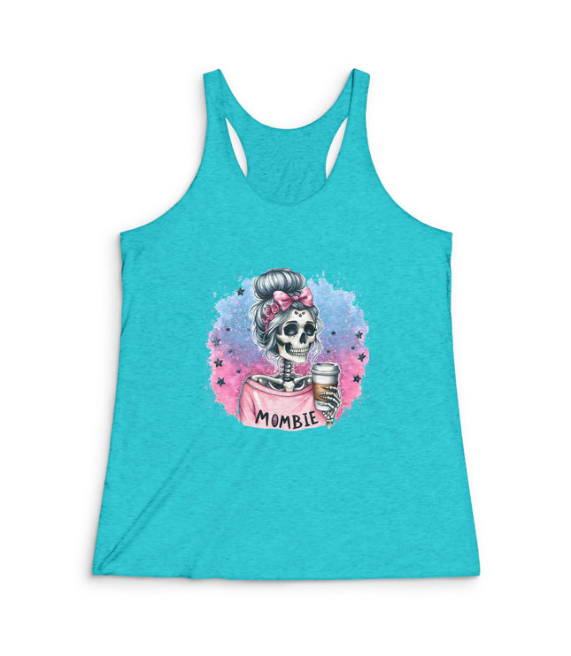 Mombie Women's Tri-Blend Racerback Tank