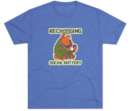 Recharging Social Battery Tri-Blend T-Shirt