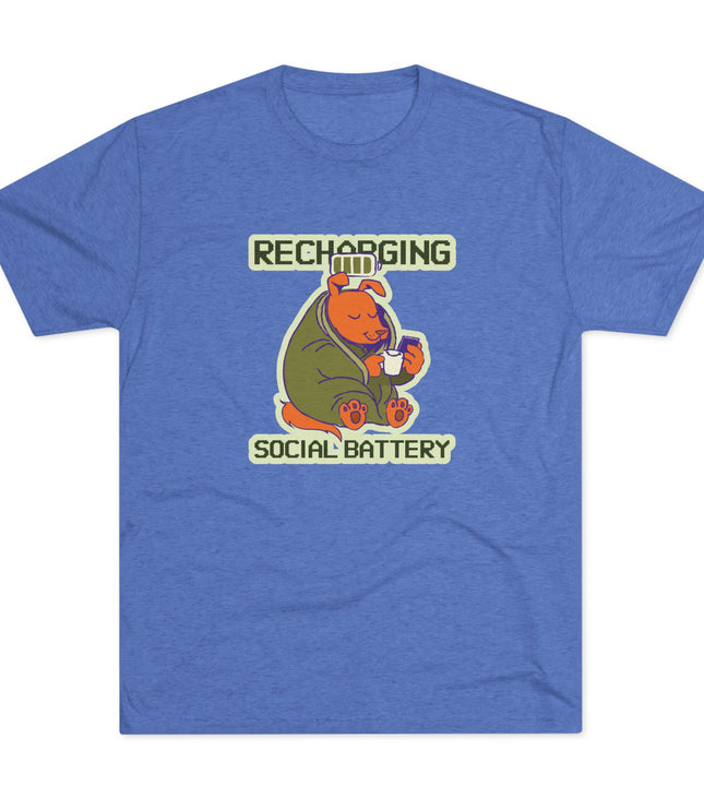 Recharging Social Battery Tri-Blend T-Shirt