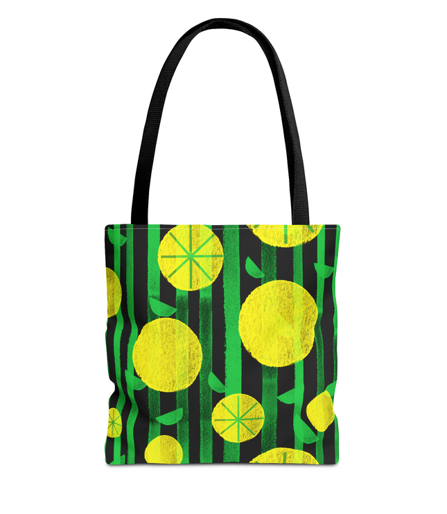 Lemon Pattern All Over Print Tote Bag