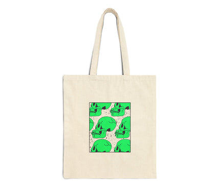 Neon Skull Tote Bag