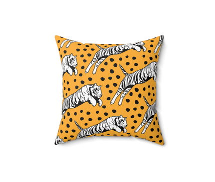 Tiger Print Throw Pillow