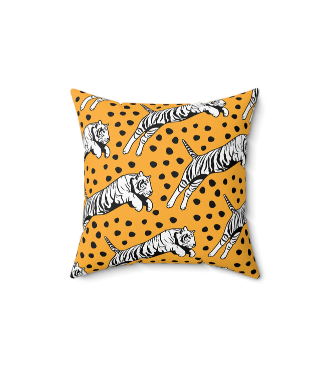 Tiger Print Throw Pillow