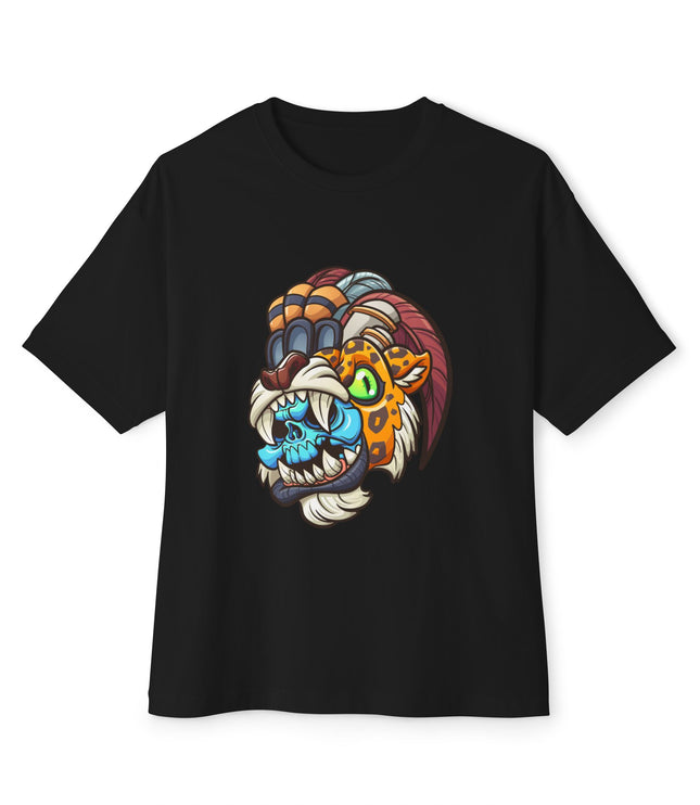 Tribal Jaguar Skull  Oversized T-Shirt