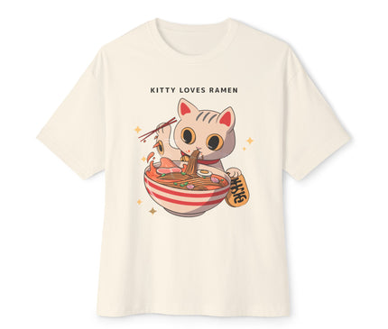 Kitty Loves Ramen Oversized T-Shirt