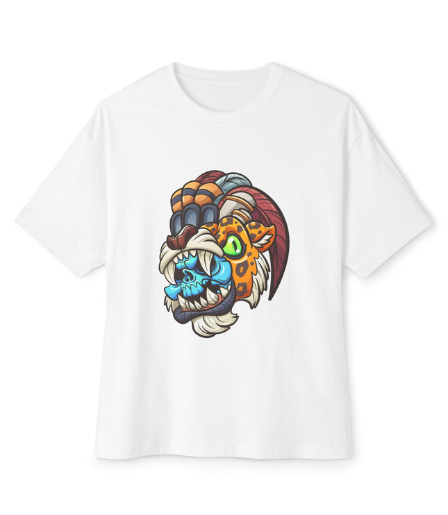 Tribal Jaguar Skull  Oversized T-Shirt