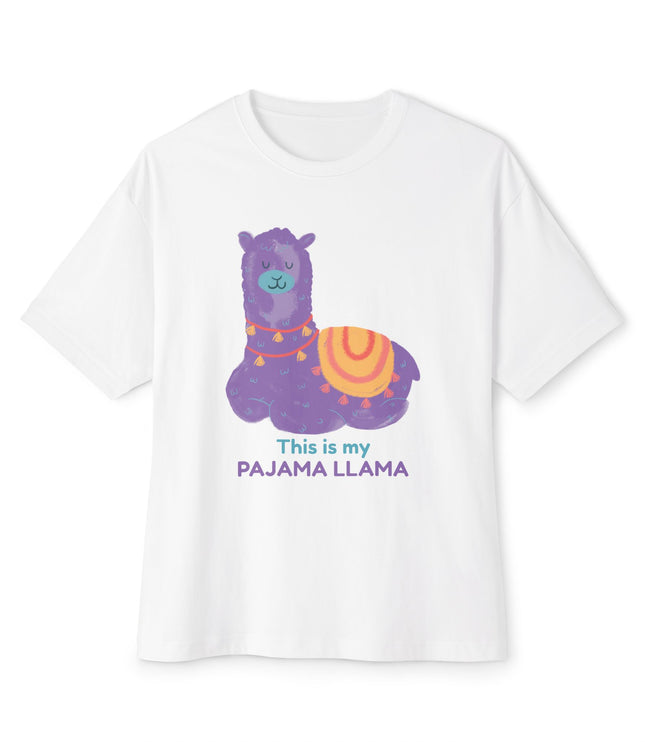 This Is My Pajama Llama Oversized T-Shirt