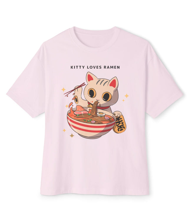 Kitty Loves Ramen Oversized T-Shirt